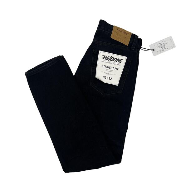 RE/DONE Staight Fit Black Jeans Mens 32/32 - Picture 6 of 7